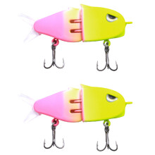 2pcs Fishing Lures Slow Sinking Swimbait Realistic Jointed-6