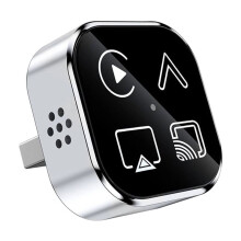 4-in-1 Wireless CarPlay AI Box Mirror Link/AirPlay/für Android Auto/CarPlay USB-Dongle (Kabelgebunden zu Wireless CarPlay) B