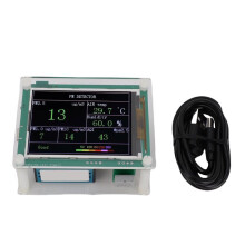 Air Quality Sensor PM1.0 PM10.0 PM2.5 Temperature Humidity Detection 2.8 Inch TFT Display Indoor Environment Tester