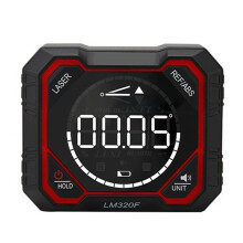 Laser Inclinometer Digital Angle Meter with Absolute Relative Angle Measurement Magnetic Inclinometer LM320F