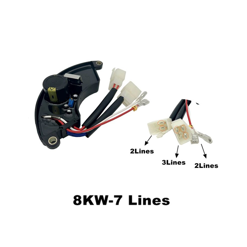 8Kw Generator Avr Voltage Regulator 7 Wires For Three Phase Gensets Replacement Parts For Equal Power Generators 6033556443483