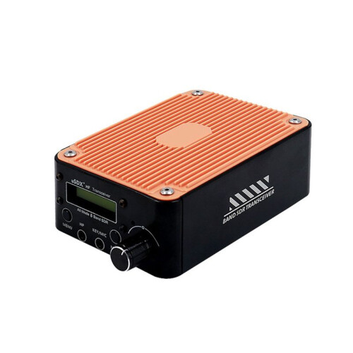 USDR USDX+ V2 8 Bands SDR Transceiver All Mode  SSB QRP Transceiver with LCD Screen Speaker EU Plug