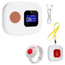 Tuya WiFi Wireless Caregiver Pager Call Button System Emergency Alert Button for Seniors Patient Hospital Alert System