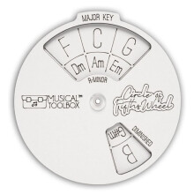 Roda de Melodia de MúSico de Madeira, Ferramenta de Melodia de Madeira, Roda de CíRculo de Quintas para Notas, Acordes