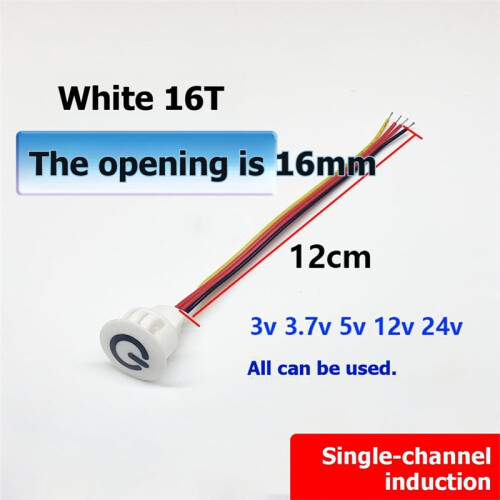 5Pcs Dimmable Touch Sensor Button  Home  Controller for DC3.7-24V Closet Corridor LED Strip Light  16T 2