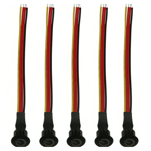 5Pack Dimmable Touch Sensor Button  Home  Controller for DC3.7-24V Closet Corridor LED Strip Light  13T 1