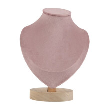 Jewlery Organizer Display Stand Pendant Earrings Necklace Mannequin for Shop Showcase Decor Wooden Base Chain Holder C