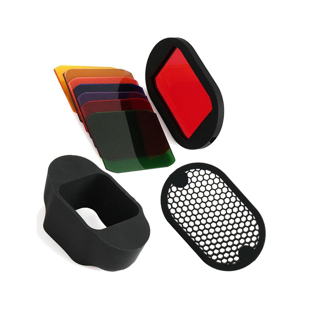 Magnetic Flash Speedlight Honeycomb Grid Kit Gel Band 9Pcs Filters Flash Accessories As Magmod For // 4712583180258