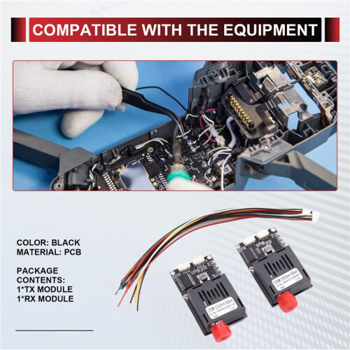60KM TTL Optical Transceiver Module Kit TX RX  5.5-26V Optical Terminal Equipment Drone-Specific 2