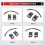 60KM TTL Optical Transceiver Module Kit TX RX  5.5-26V Optical Terminal Equipment Drone-Specific 6