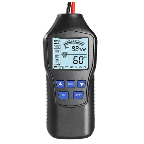 Tester per Batteria Auto 12V/24V Automotive Quick Load Plug Cranking Check Diagnostic Scan Tool Display LCD Screen