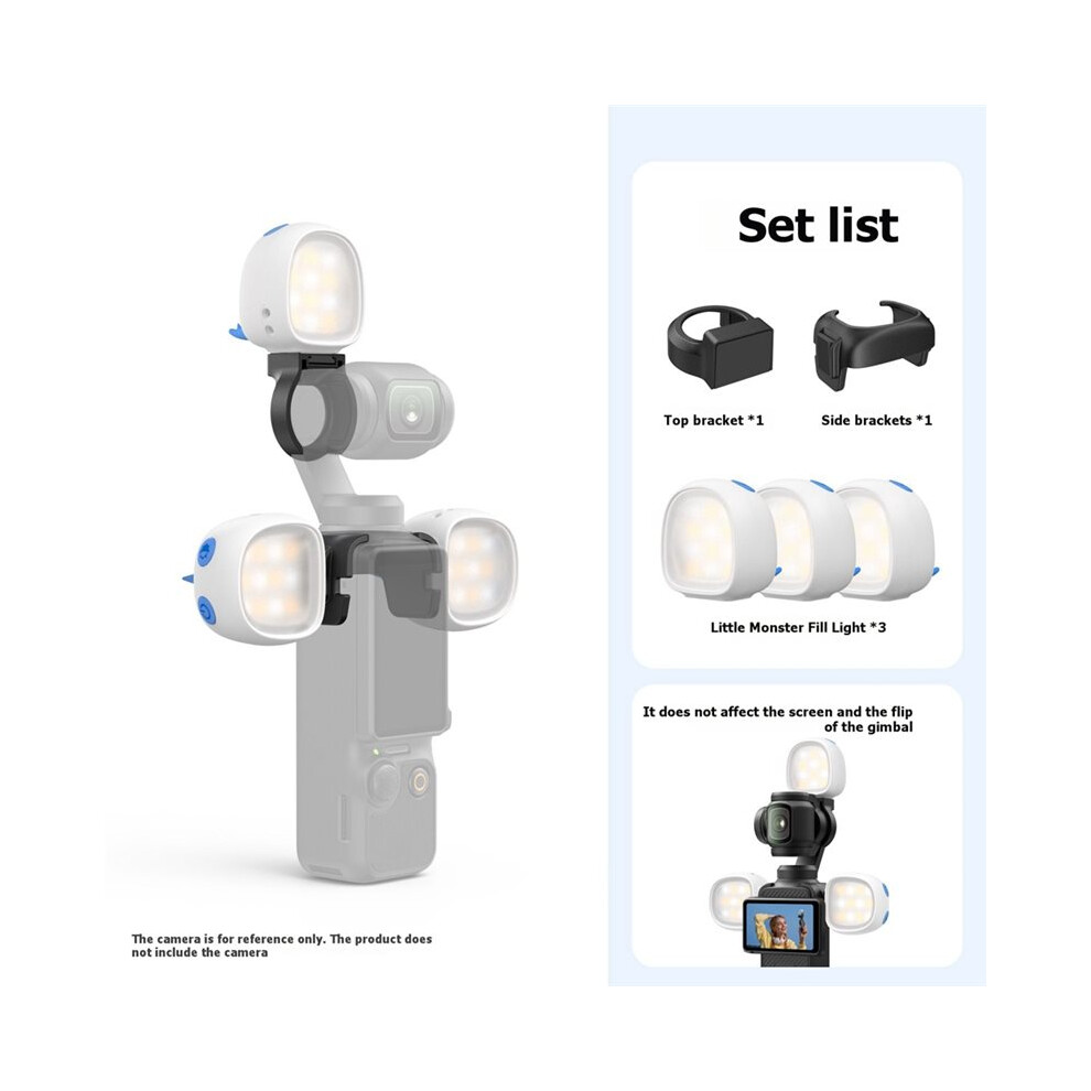 Magnetic Fill For Osmo Pocket 4/3, Fast Snap- Style Led Video For Vlogging Photography Light 4712420165219