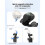 Magnetic Fill Light for  Osmo Pocket 4/3 Fast Snap-  Style LED Video Light Pocket Camera Accessory 9