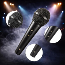 3PCS Microphone Prop Mic Prop, Three Decorative Microphones Plastic Prop Microphone Part