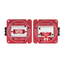 2 Stuks AG02 CNC Hall Gimbals Tweevoudig Verstelbare Metalen Hall-Joystick voor TX16S MKII/TX15/BOXER Afstandsbediening Rood