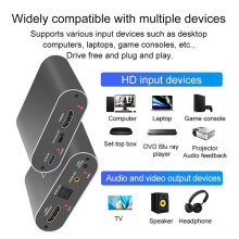 -Compatibele 2.1 Audio Extractor 8K 60Hz Splitter Optische Toslink & RCA Stereo Uitgang voor PS5 voor voor TV UK-Stekker