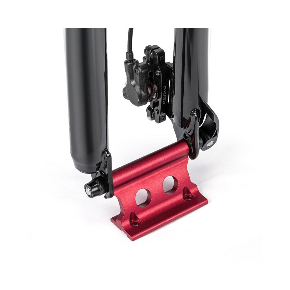 Bicycle Bike Front Fork Quick Release Retaining Clip Dismountable Attaching Clamp Portable Cycling Part Red 4711677967799