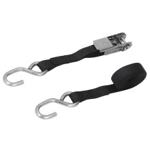 1in 25mm Black Ratchet Straps 800kg
