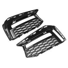 1Pair Front Lower Mesh Grille Fog Light Cover Trim Air Intake 51118064963 51118064964 For 5' G30 G31 M Sport 17-21