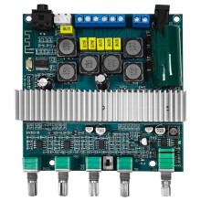 TPA3116 Amplifier Board 2.1 Channel High Power 5.0 Audio Amplifiers DC12V-24V 2X50W+100W