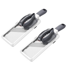 Multi Handheld Mandoline Slicer with Adjustable Stainless Steel Blade Kitchen Veggie Chopper Cheese Grater