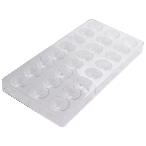 24 HåL Semi Sphere Choklad Form Polykarbonat Choklad Bar Form Half  Candy Maker Form Bakeware