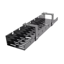 Draagbare Opbergtafel voor op Het Bureau, Frame met Beugel, Kabelbeheer, Lade-Inzetstuk, Metalen Kabelbeheer