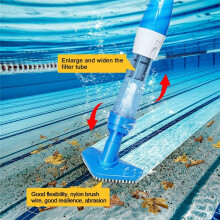3-in-1-Akku-Poolsauger, Wiederaufladbar, Tragbarer Poolreiniger, Ideal für Spas, Whirlpools und Kleine Pools zum Entfernen Von Sandresten (EU)