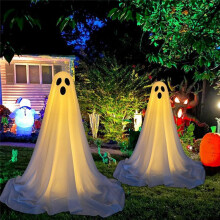 Front Porch Glowing  Halloween Standing  Porch Yard  with Hat