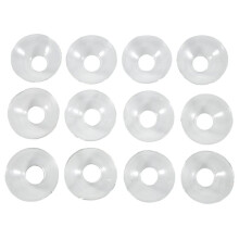 Glass Bobeches for Candlestick Holders, 12 Pcs Candle Drip Protectors Candle Rings for Tapers, Candle Drip Catcher