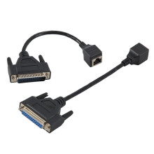 ILDA-zu-RJ45-Signalkabel, DB25-Stecker und -Buchse, ILDA-zu-Netzwerkkabel
