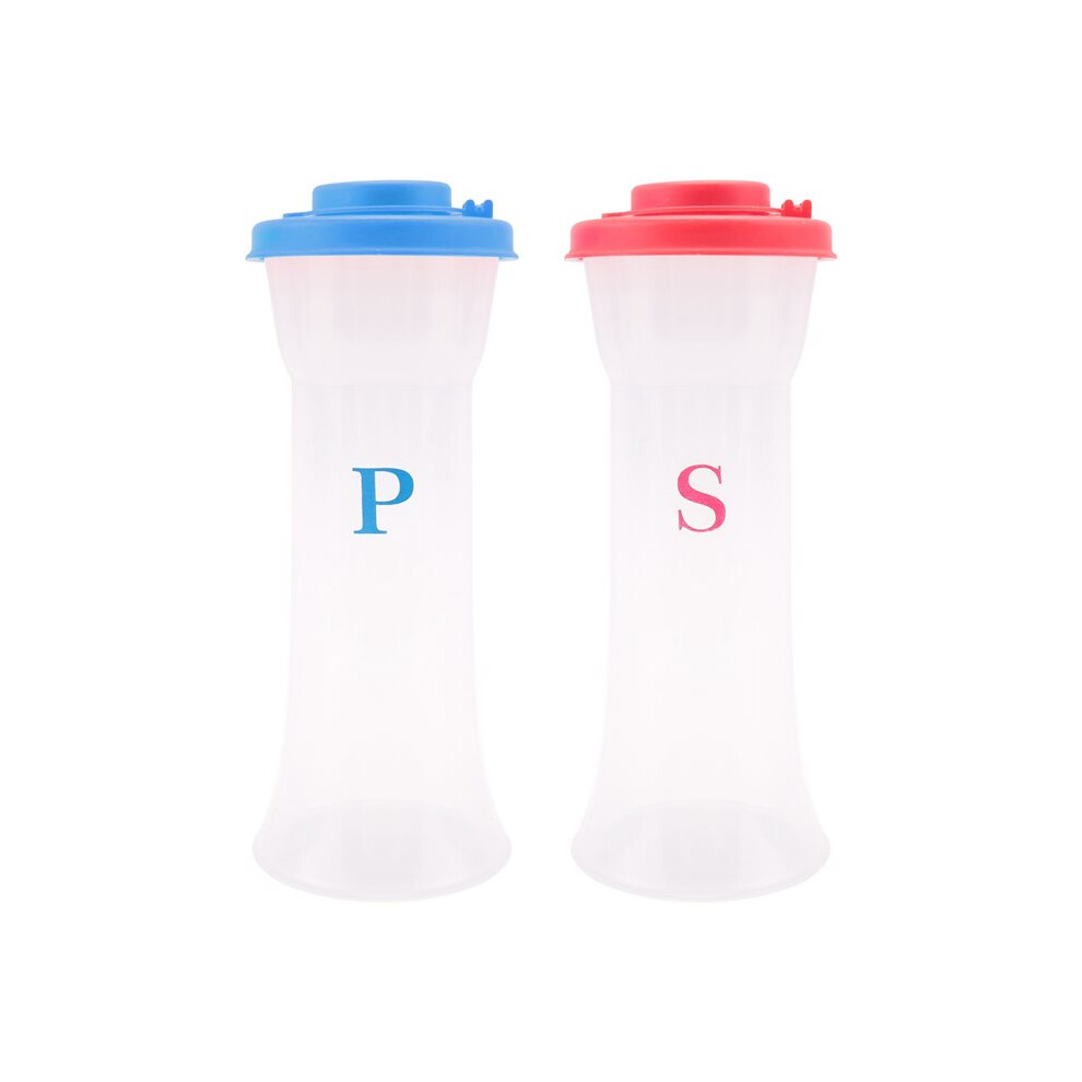 Plastic Salt And Pepper Shakers With Lids Large Covered Moisture Proof Salt Shaker Pepper Container 2Pack 4712531334467