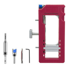 Door Hinge Jig for Easy Door Hinge Installation Mortiser for 1/4inch to 5/8inch Thickness, Square or Radius Door Hinge