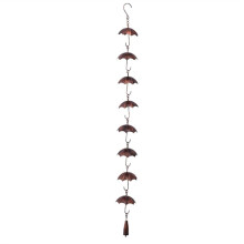 Rain Chains Metal Rain Chain Decorative Umbrella Rain Chain Bell Decor for Home,Replacement for Gutter Downspouts