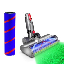 For V12 Detect Slim Cleaner Replacement Green Light Dust Display Electric Direct Drive Floor Brush