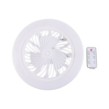 Ceiling Fans with Lights and Remote, Flush Mount Ceiling Fan Modern Low Profiles Bladeless Small Ceiling Fan for Bedroom