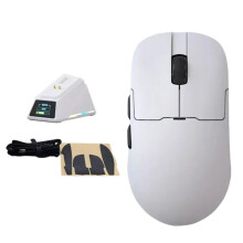 Ajazz AJ159 APEX Wireless Mouse Tri-Mode 2.4G 8KHZ 42000DPI Low Dela Laptop Office Gamer Pc Gaming Mouse White