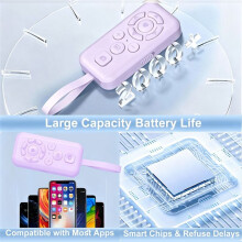 Wireless Mobile Selfie Lazy Music Video Remote Control Mobile Photo and Video Clicker with Front
