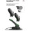 Fast Dual Charger for  2 Pro Controller Charging Stand Dock Station Holder Cradle with Green Indicator Light White 3