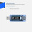 KWS-V20 USB-Testare Digital Voltmeter Amperemeter Effektkapacitetsmonitor Batterikapacitetstestare Stöder QC2.0  4-30V 6