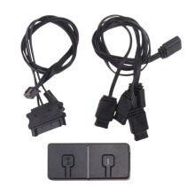 5 V 3-Poliger ARGB-zu-12 V 4-Poliger RGB-Konverter, 5 V/3-Poliger ADD-RGB-zu-12 V/4-Poliger Adapter, Synchronisierung mit Dem 5 V 3-Poligen