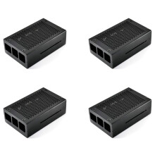 4X for Raspberry Pi 3 Model B+ Case Aluminum Case Case Compatible with Raspberry Pi 3 Model B Also(Black)