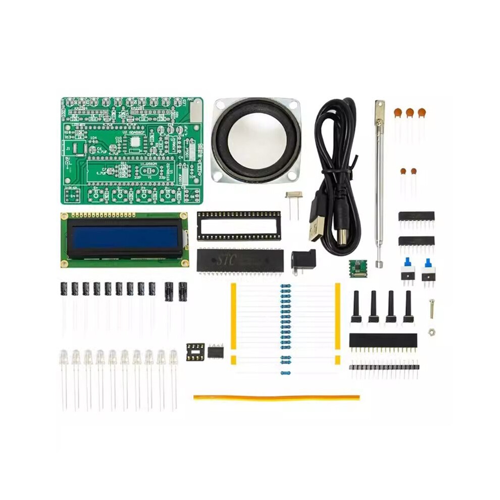 Diy Kit For 51 Microcontroller Rda5807 Fm Digital Radio With Level Indicator Tj-56-634 4762428440658