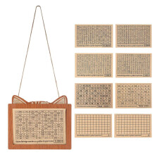 Money Saving Box,Wooden Money Box with Money Target and Numbers,Savings Challenges Money Box with Counter,B