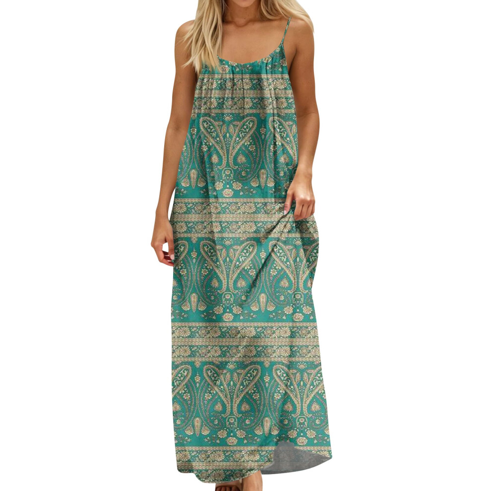 Women Backless Cami Dress, Summer Casual-Army Green M