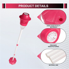 Automatic Bubble Machine Vertical Streetlight Bubble Maker with Sound Light for Birthday Wedding Christmas Party Red
