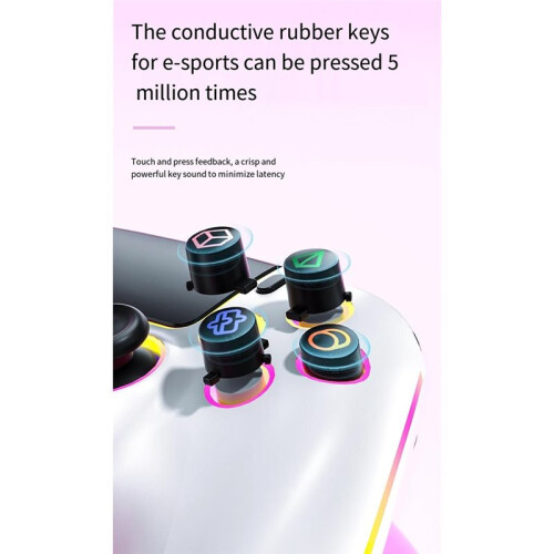 Per PS5 Controller di Gioco Wireless  Hall Joystick Senza Ritardo RGB per Steam per Android PC Collega e Utilizza A 2