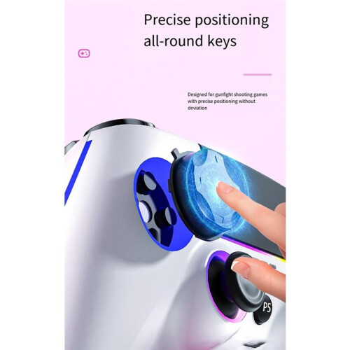 Per PS5 Controller di Gioco Wireless  Hall Joystick Senza Ritardo RGB per Steam per Android PC Collega e Utilizza A