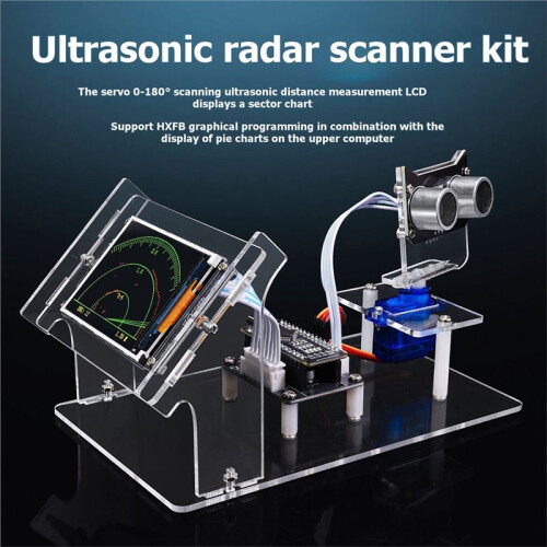 Simulated  Ultrasonic Simulation  Scanner DIY Kit for Student Programming Learning Robot Detection 1