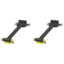 2pz Cavo di Prolunga PCIE 1X Un 90 Gradi, PCI-Express 3.0 Cavo Riser da Maschio Un Femmina 1X Adattatore di Prolunga PCI-E 1X da 10 cm